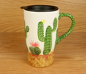 Crystal Lake Cactus Travel Mug