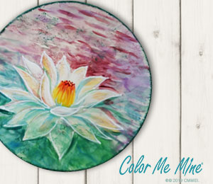 Crystal Lake Lotus Flower Plate