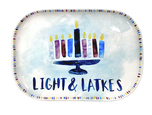 Crystal Lake Hanukkah Light & Latkes Platter