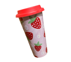 Crystal Lake Strawberry Travel Mug