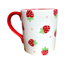 Crystal Lake Strawberry Dot Mug