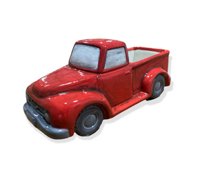 Crystal Lake Antiqued Red Truck