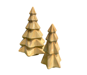 Crystal Lake Rustic Glaze Faceted Trees