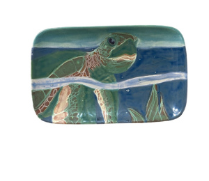 Crystal Lake Swimming Turtle Plate