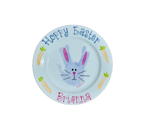 Crystal Lake Easter Bunny Plate