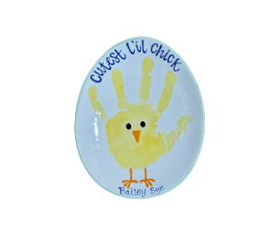 Crystal Lake Little Chick Egg Plate