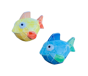 Crystal Lake Faceted Fish