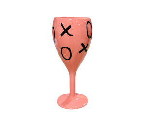 Crystal Lake XOXO Wine Glass